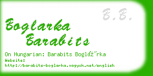 boglarka barabits business card